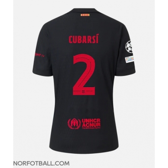 Billige Fotballdrakt Barcelona Pau Cubarsi #2 Replika Bortedrakt 2024-25 Kortermet